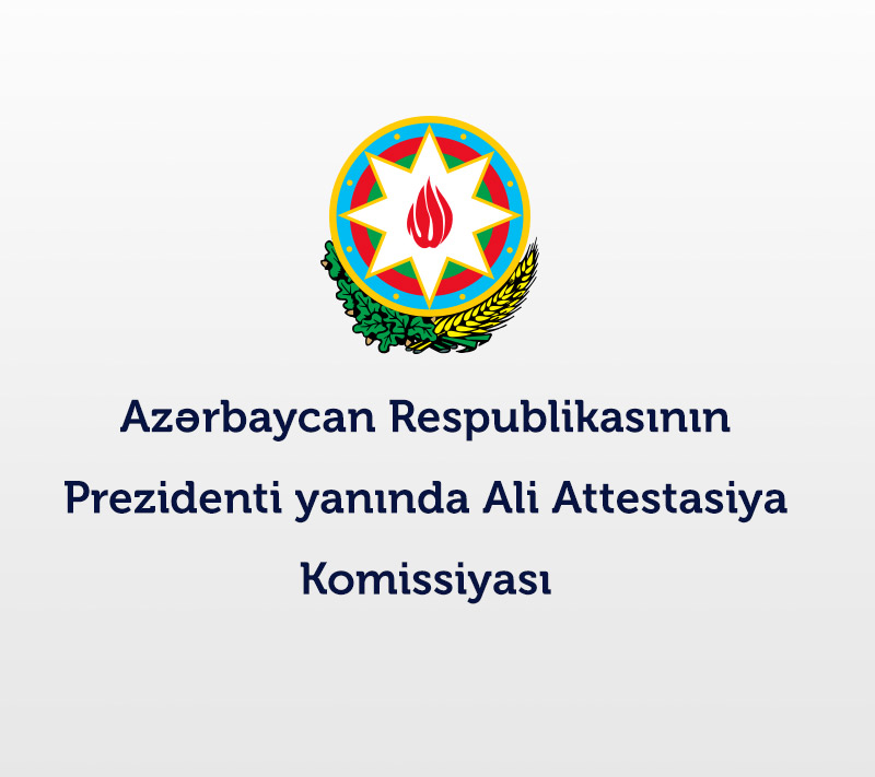 azərbaycan respublikası prezidenti yanında ali attestasiya komissiyası